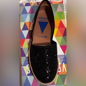 Black Espadrille Verbenas